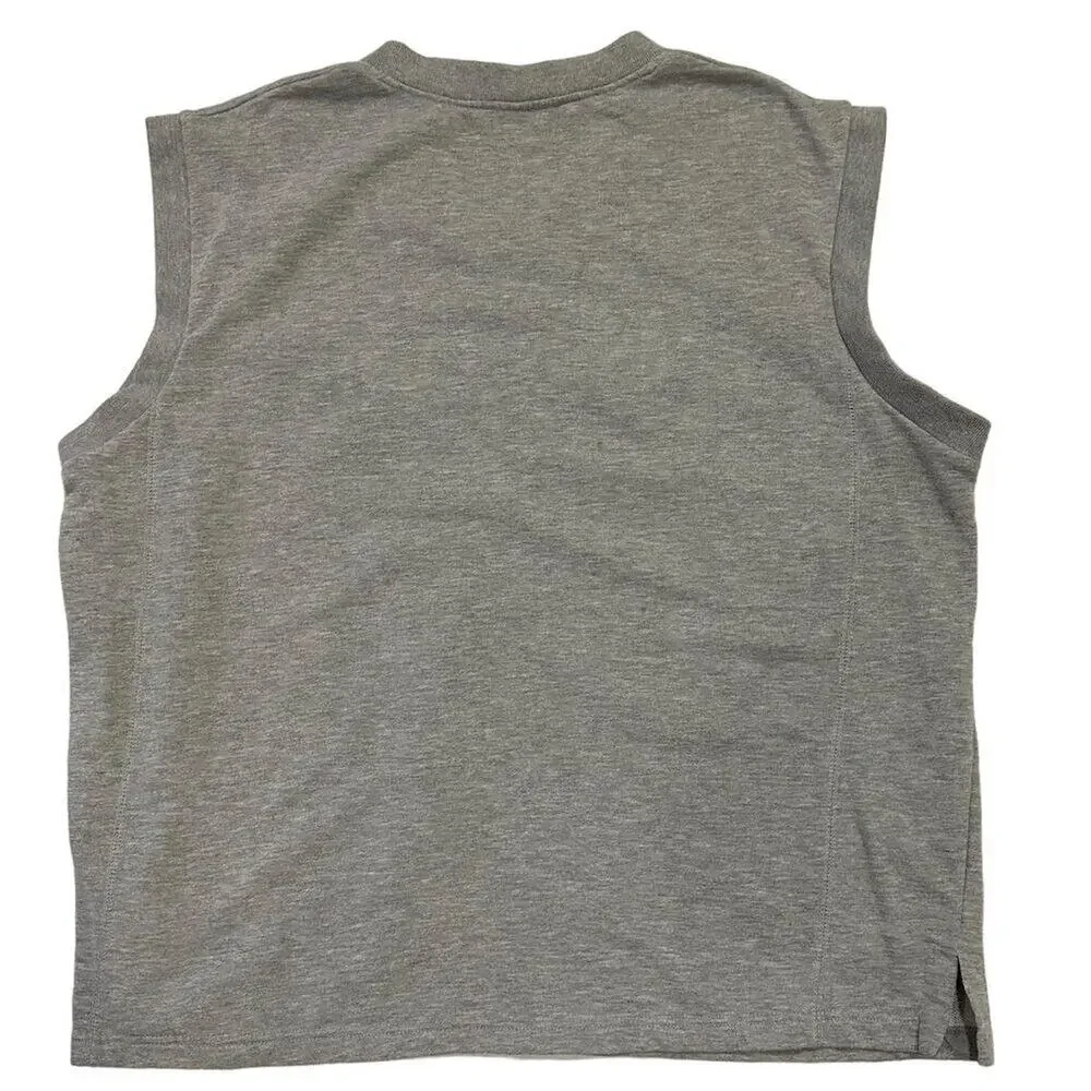 Athletic Works Men's Sleeveless Gray Sweatshirt Size‎ L Pullover - Picture 2 of 8